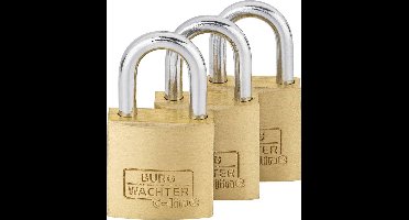 Burg Wächter 29921 Hangslot 20 mm Gelijksluitend Messing Sleutelslot