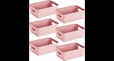 Sunware - Sunware Sigma home opbergbox 9L Set van 6 - roze