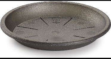PlasticForte Opvangschaal/onderbord Plantenpot - antraciet - D30 cm - voor pot Dia 35/40 cm