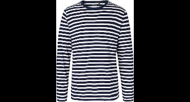 Neutral Men´s Long Sleeve T-Shirt NE61050 - White - Navy (Striped) - XXL