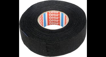 TESA Linnentape PET-wol - 25 mm breed - 300 um dik - Tot 105 graden - 15 meter - zwart
