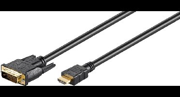 Microconnect HDM192411 video kabel adapter 1 m HDMI Type A (Standaard) DVI-D Zwart
