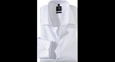 OLYMP Level 5 body fit overhemd - mouwlengte 7 - wit - Strijkvriendelijk - Boordmaat: 38