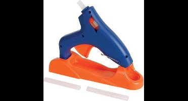 Toolland Draadloos lijmpistool 25 W/230 VAC, snelle opwarming, temperatuur 170~180 °C, afneembare kabel, automatische lijmvoorziening, inclusief 3 lijmpatronen, kabel 1.4 m, ideaal voor snelle reparaties