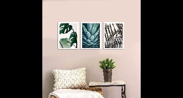 Alkmene Decoratief MDF schilderij (3 stuks) | 100% MDF | 94 x 40 cm - Asir Group - Canvas foto - Multicolor - MDF