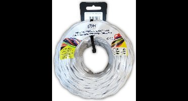 Kabel voor Parallele Interface EDM 11989 Wit 25 m 3 x 1,5 mm
