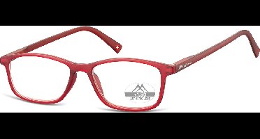 Montana Leesbril MR51B Rechthoekig Rood Sterkte +2:00