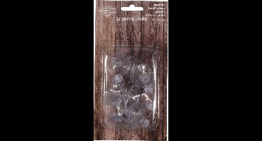 Svenska Living zuignap ophanghaakjes - 36x stuks - 3 cm - metalen haakje - kerstverlichting ophangen - haakjes