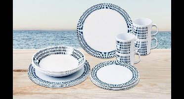 BRUNNER serviesset BLUEBAY, 16-delig