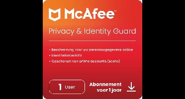 McAfee Privacy & Identity Guard - 1 Jaar/Unlimited Apparaten - Nederlands - PC/Mac/iOS/Android Download