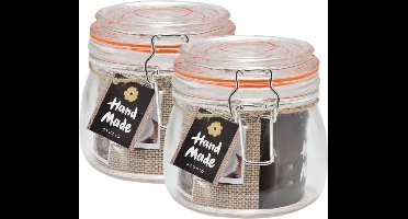 Svenska Living Weckpot/inmaakpot - 2x - 500 ml - glas - met beugelsluiting