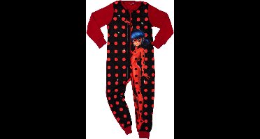 Miraculous Ladybug Onesie - Pyjama / Jumpsuit / Huispak - Rood/Zwart - Maat 110/116