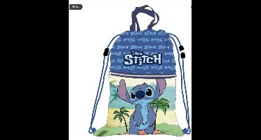 Lilo & Stitch luxe zwemtas / rugzak / gymtas - blauw