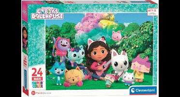 Clementoni - Maxi Puzzel - Gabby's Dollhouse 1 - 24 Stukjes - Puzzel Voor Kinderen - Vanaf 6 Jaar