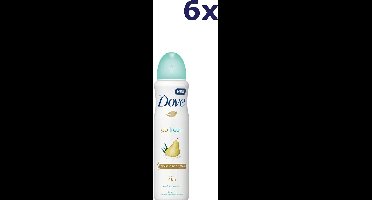 Dove Go Fresh - Deospray - Peer & Aloe Vera - 6x 150ml - Voordeelverpakking