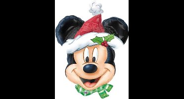 Ballonnenkoning ONLY Mickey Mouse Kerst Folieballon - 69 cm