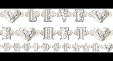 Folat - Letterslinger Leve het bruidspaar (6 meter)