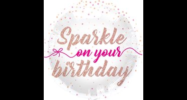 Folat - Folieballon Sparkle on your Birthday 45 cm
