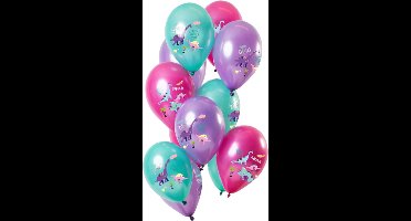 Folat - Ballonnen Dino's Paars Metallic 30cm - 12 stuks