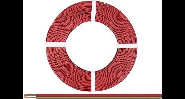 Donau Elektronik 225-080 Draad 2 x 0.25 mm² Rood-bruin 50 m