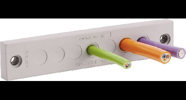 Icotek KEL-DPZ-E 112/21 Kabeldoorvoeringsplaat Klem-Ã˜ (max.): 6.5 mm Polyamide, Elastomeer Grijs 1 stuk(s)