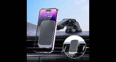 2-in-1 Telefoonhouders Auto met Draadloos Opladen - Magnetisch - GSM Houder - Geschikt voor iPhone 15, 14, 13, 12 Mini Pro Max Plus