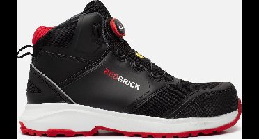 Redbrick Pulse Speed Lace Hoog S3 ESD 32326 - Zwart/Rood - 46
