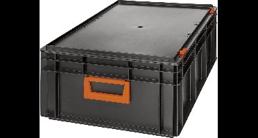 Alutec 139242210188 Kunststofbox Magnus PC 42 (b x h x d) 600 x 233 x 400 mm Zwart, Oranje 1 stuk(s)