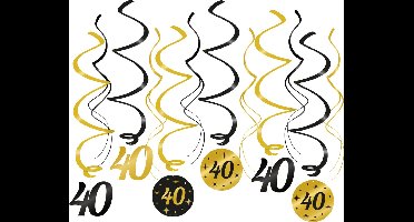 Paperdreams - 6 Swirls Classy Party - 40 jaar