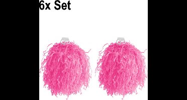 6x Cheerball ringgreep set Roze - Themaparty - Themafeest sport festival fun party thema feest