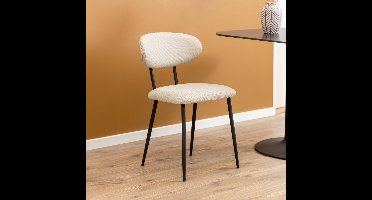 2x Sohome Eetkamerstoel Jonell Stof - Beige