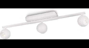 Philips Ledino Universa - Plafondspots - 3 lichts - LED - Wit