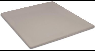 Cinderella Sundays Hoeslaken - Topper - 100% Katoen-Satijn - 1 Persoons - 90x210 cm - tot 15 cm  - Taupe