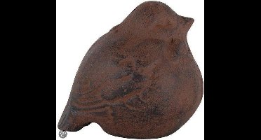 Gietijzeren vogel klein donkerbruin