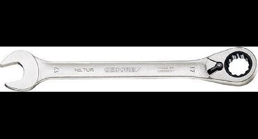 Steeksleutel met ringratel 12mm omschakelbaar Gedore