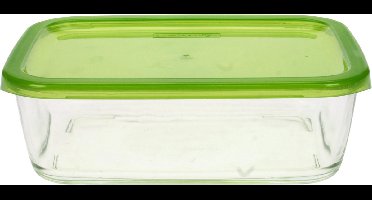 Keep N Box - bewaarbox glas - 197cl - rechthoek turquoise