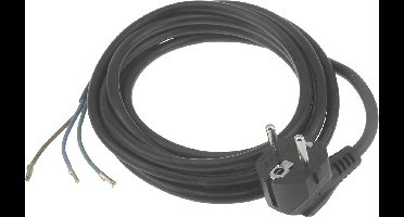 Q-Link aansluitsnoer - randaarde - 2500W - 3 x 1.0 mm² - 2.5 m - zwart