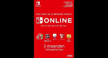 Nintendo Switch Online - 3 maanden Online Lidmaatschap - Nintendo Switch 1 + 2