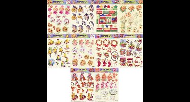 10x 3DA4 Knipvellen - Voor elk wat wils - Maak prachtige kaarten en fotoalbums