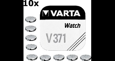 Varta V371 44mAh 1.55V knoopcel batterij - 10 stuks