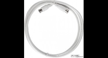 Axing Satelliet Aansluitkabel [1x F-quickstekker - 1x F-quickstekker] 1.50 m 85 dB Wit