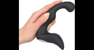 You2Toys – Siliconen Vibrator voor Anaal Gebruik met Stimulus Groeven voor perineum en 9 Standen - Zwart