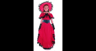 Vegaoo - Rood Scarlett O'Hara kostuum voor meisjes