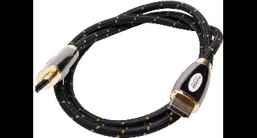 KOPP high speed aansluitkabel HDMI voor superHD, 3D full HD en 4K ultra HD, 1 meter lang