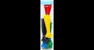 Kabelbinders Tie-Wraps 5 Kleuren 250 stuks 2,5 X 100mm