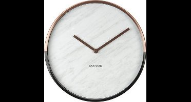 Marble Delight wandklok koper / wit - Karlsson