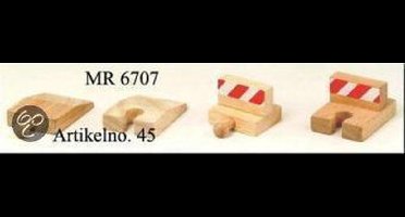 Mentari, Houten Eindrails/Stopblokken (set van 4)
