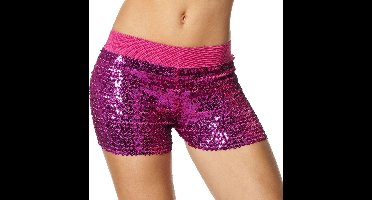 Hotpants Pailletten Roze - Maat 38