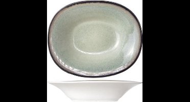 Cosy & Trendy Fez Green Diep Bord - Ovaal - 17.5 cm x 21.5 cm