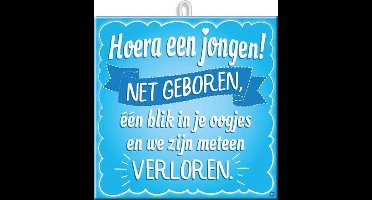 SLogan Tegel - Hoera een jongen